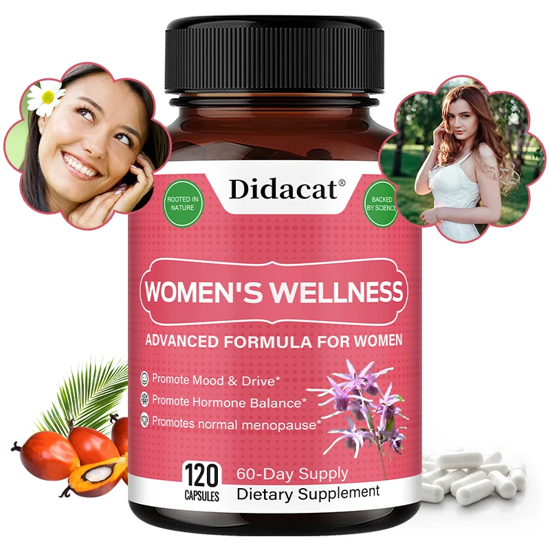 

Menopause Supplement for Women - Supports Improved Mood, Night Sweats, Women's Health Herbal Supplement, 120 Capsules, NON-GMO