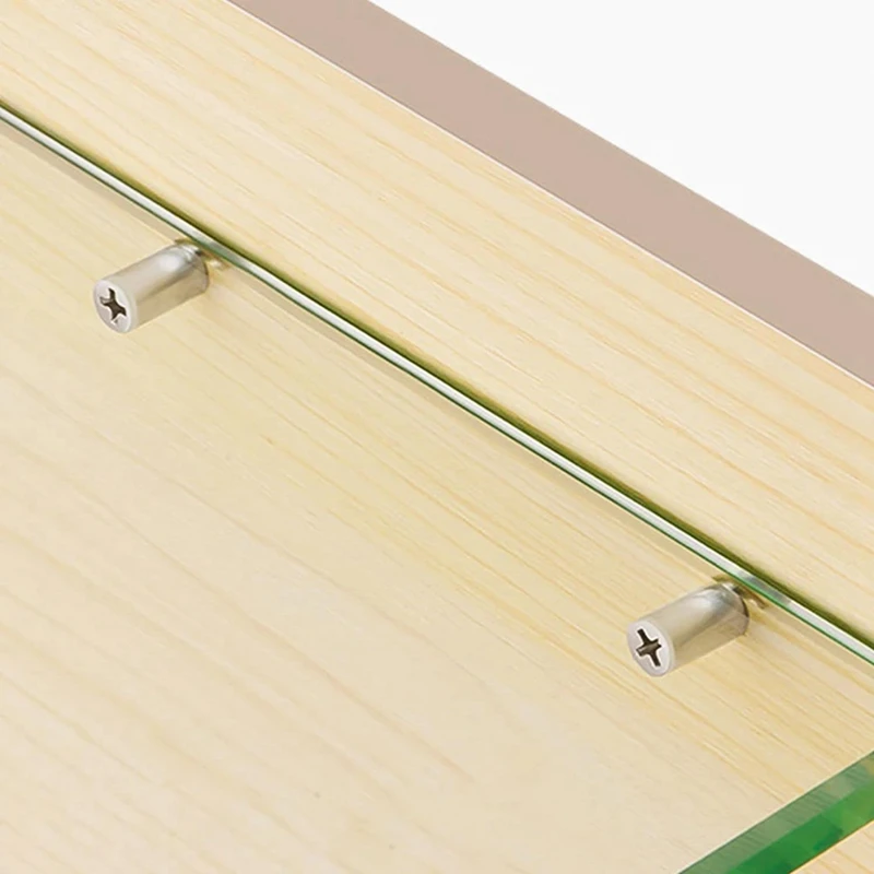 HOT! 100PCS Fixed Support Self-Tapping Cross-Screw, Wardrobe Cabinet Glass Partition Nails Cross, With Rubber Sleeve