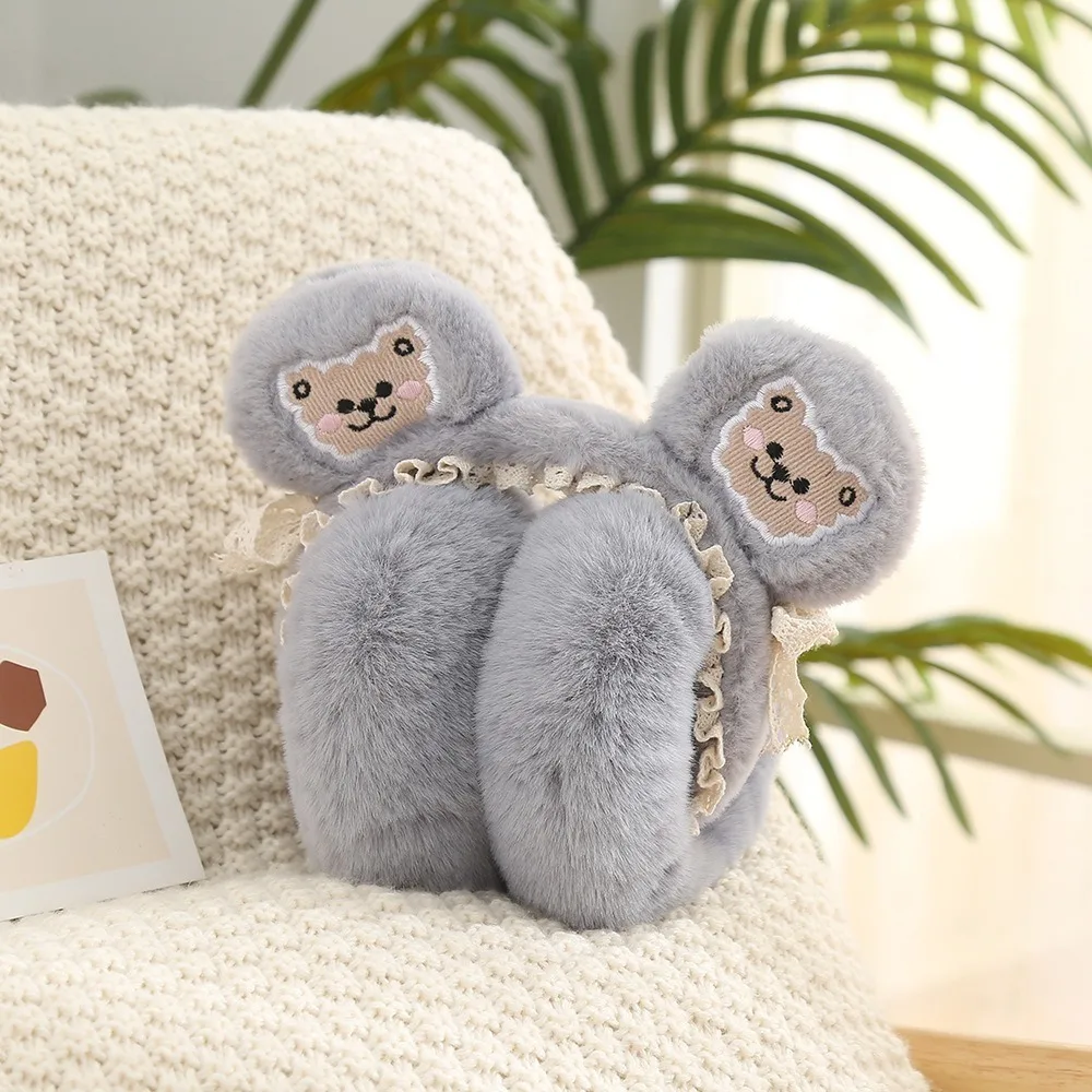 

Рождественские подарки, кроличьи уши, милые медвежьи уши, наушники, мягкие наушники, сохраняющие тепло, защита от холода, зимние наушники на открытом воздухе