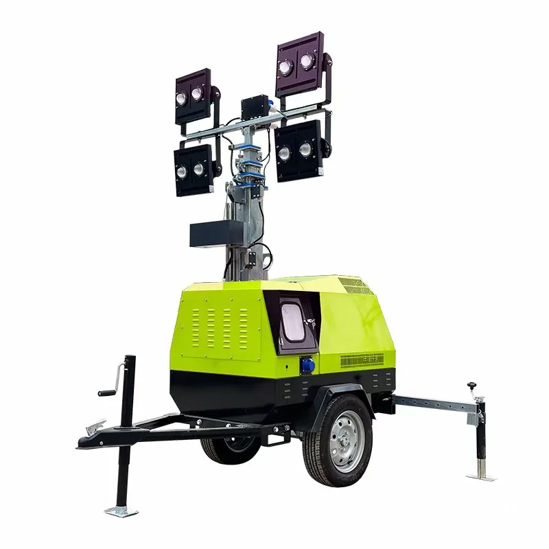 LED Mobile Lighting Vehicle 5-9M Outdoor Lighthouse for Mine Emergency Engineering Lighting Lamp Diesel Lamp