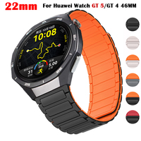 22mm Magnetic Sport Strap For Huawei Watch GT 5 Pro GT5 GT4 GT3 GT2 Silicone Belt Bracelet For Huawei Watch 4/3 Pro Band Correa