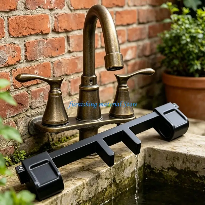 

Y5GD Nonslip Water Tap Handle Lock Plastic Double Sink Faucet Handle Lock Sink Faucet Guard Handle Protector Enduring
