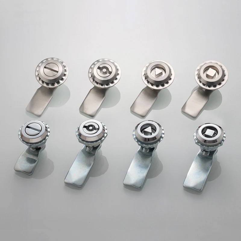 Brand New 10PCS Stainless Steel Distribution Box Locks Turn Tongue Lock Industrial Equipment Cabinet Door Locks Multi-choices