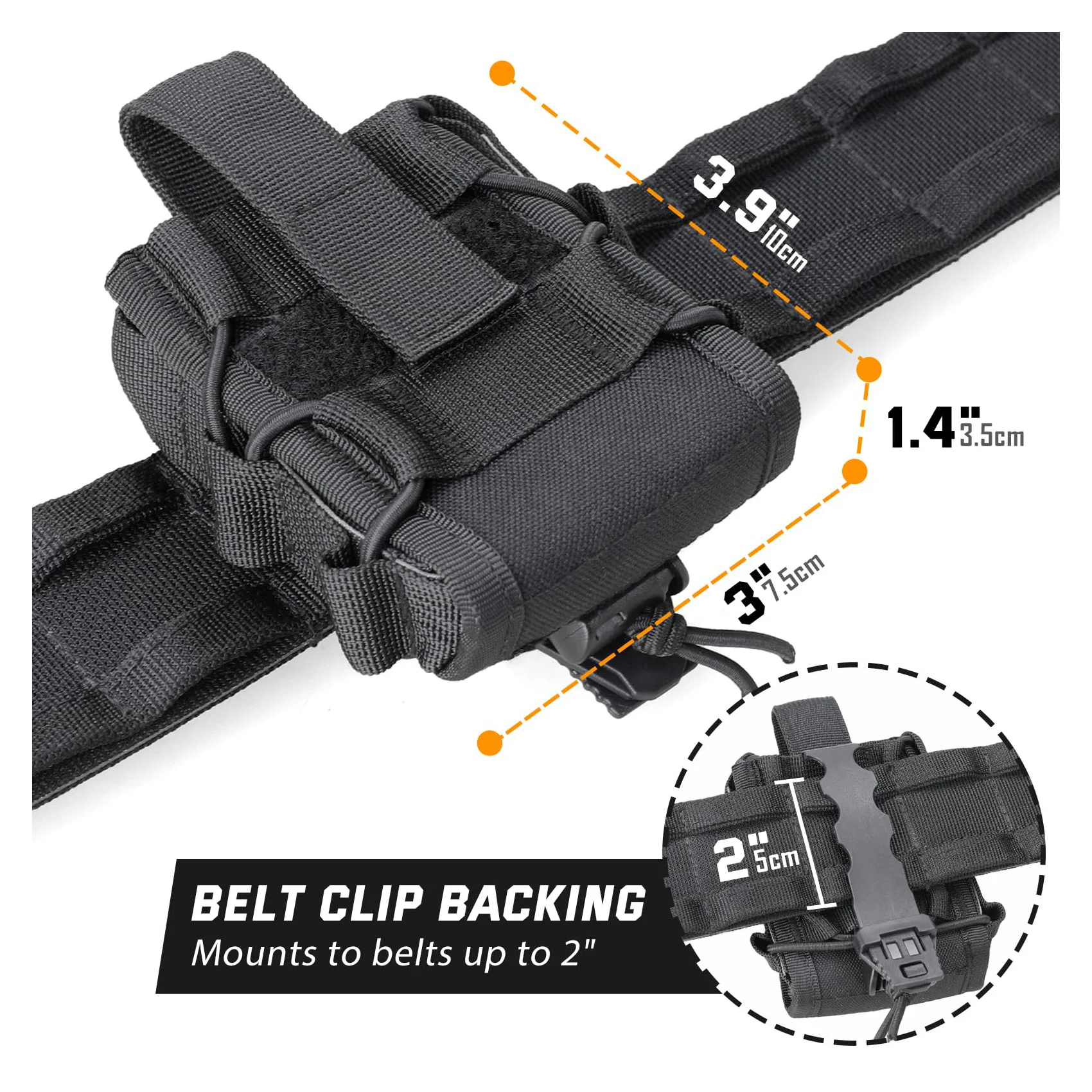 戦術的な手錠ホルダーモールポーチオープントップユニバーサル手錠ケースシャックルホルスターウエストバッグベルト狩猟アクセサリー