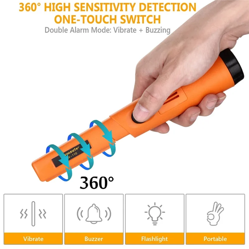 AB11-Nueva varilla de localización de metales de mano, práctico Detector de alta sensibilidad, resistente al agua, tipo GT/puntero, caza del tesoro al aire libre