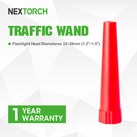 Nextorch Traffic Wand for Flashlight, Hollow Design on Top, Suits for Torch with 33–38mm Head Diameter, PC Materials