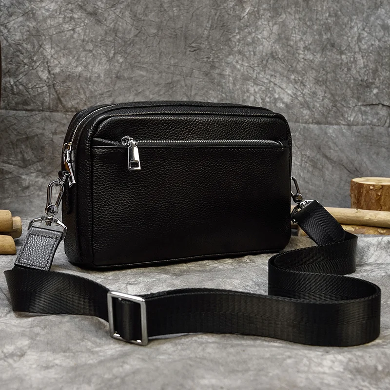 

Vintage Fashion Leather Day Clutch with Removable Shoulder Strap Men Women IPhone 8 Plus Phone Pouch with Wriststrap