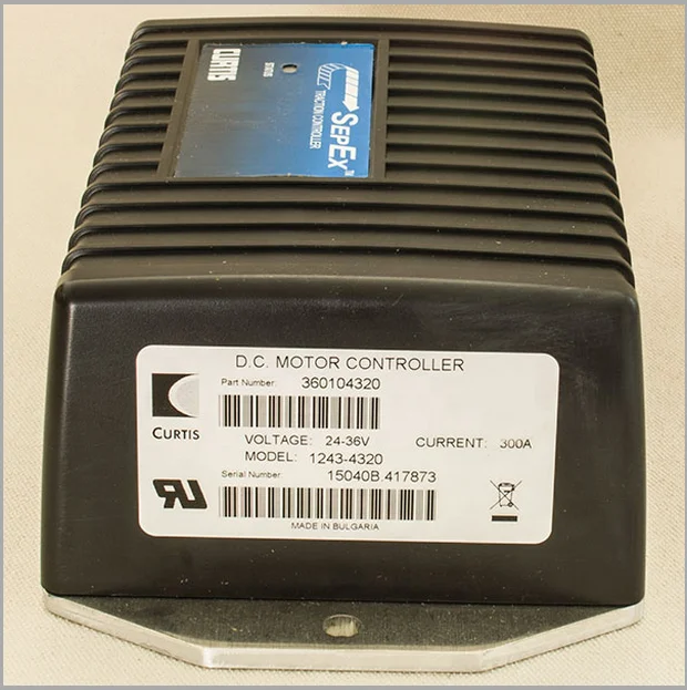 CURTIS DC SepEx Pengendali Motor 1243-4320 24V / 36V - 300A Forklift Stacker dan Pengendali Motor Kendaraan Mobilitas Listrik