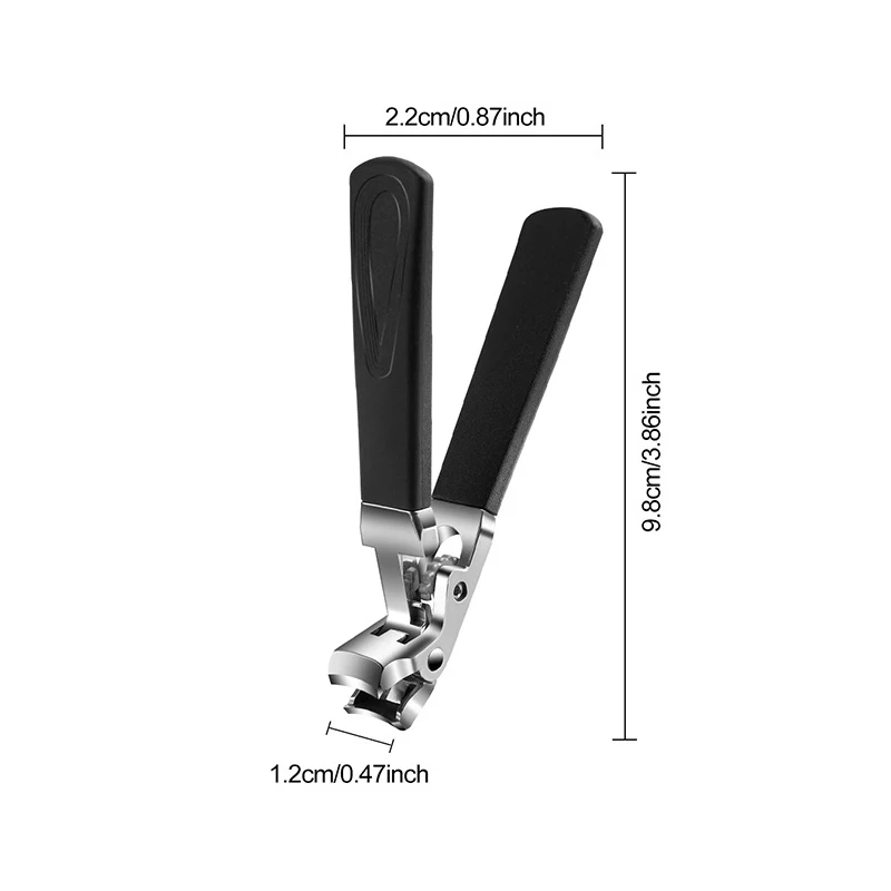 Coupe-ongles à tête coudée pour personnes âgées, coupe-ongles ergonomique pour ongles épais, coupe-ongles en acier de qualité supérieure, 1 pièces