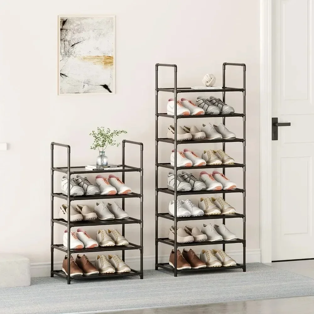 

#For Multilayer Shoes Rack Organizer 10 Tier Shoes Organizer Closet Entryway Load-Bearing Space Saving Fashion Black Shoe Shelf&
