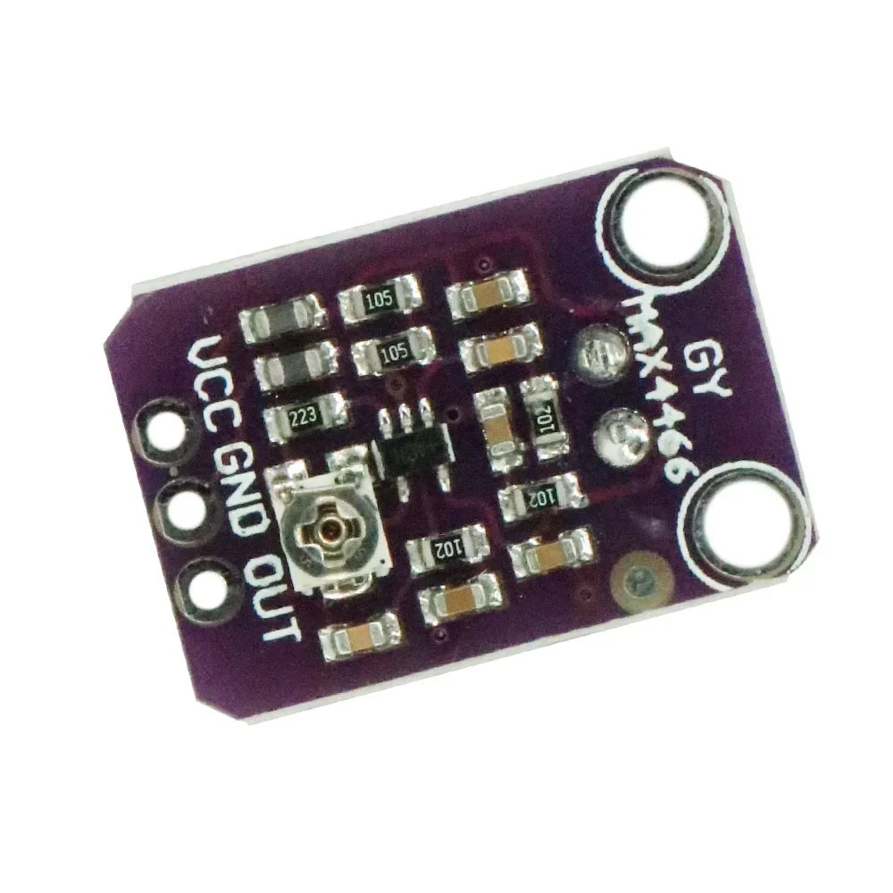 GY-MAX4466 일렉트릿 마이크 앰프, 조절식 앰프 모듈, 이득 출력, GND, VC 앰프 보드, 아두이노 2.4-5V, MAX4466