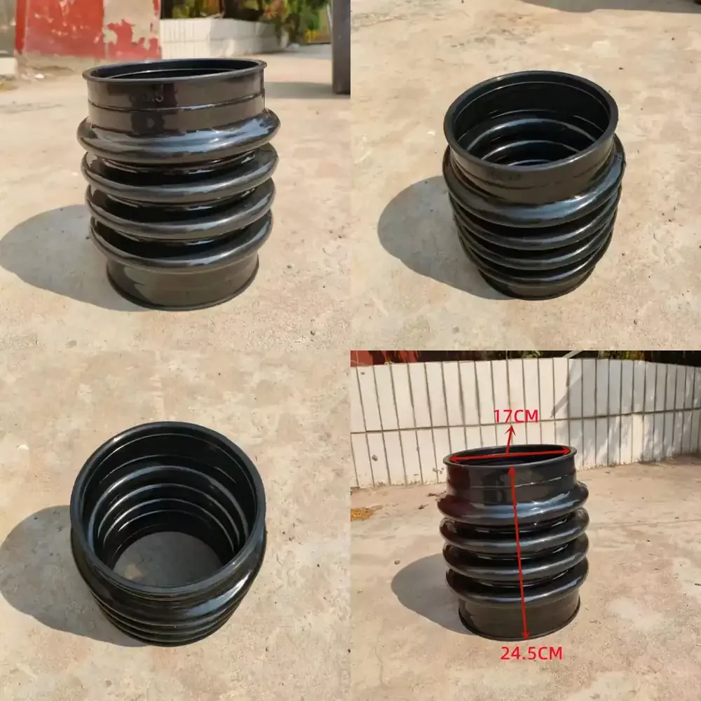 Black Wacker Rammer Bellows 170 x 245mm for Wacker BS600 BS700 OEM 1006882 Corrugated Pipe Concrete Machinery Parts 1PC