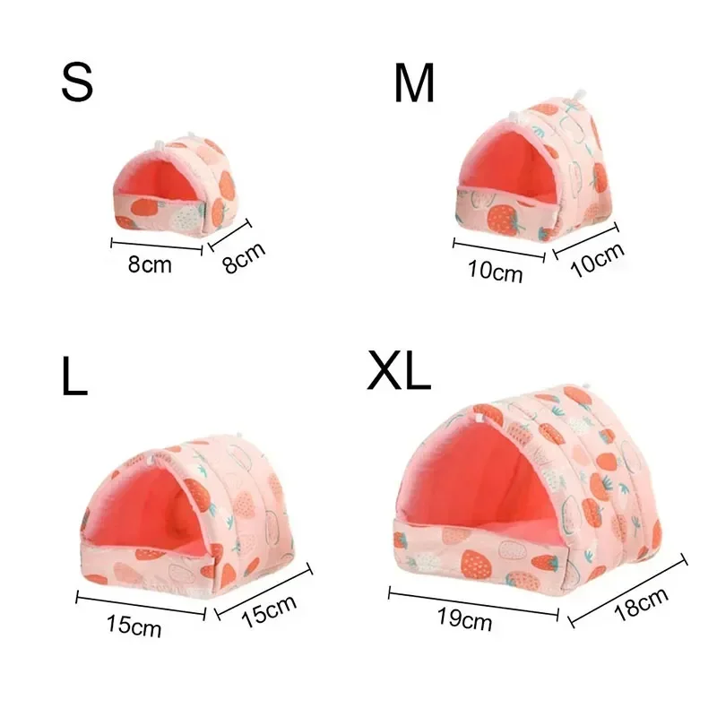 Rat Soft Winter Warm Cage Mat Animal Cartoon Pet Cute House Small Hamster Pig Bed Squirrel Nest Mini Sleeping Rabbit Guinea