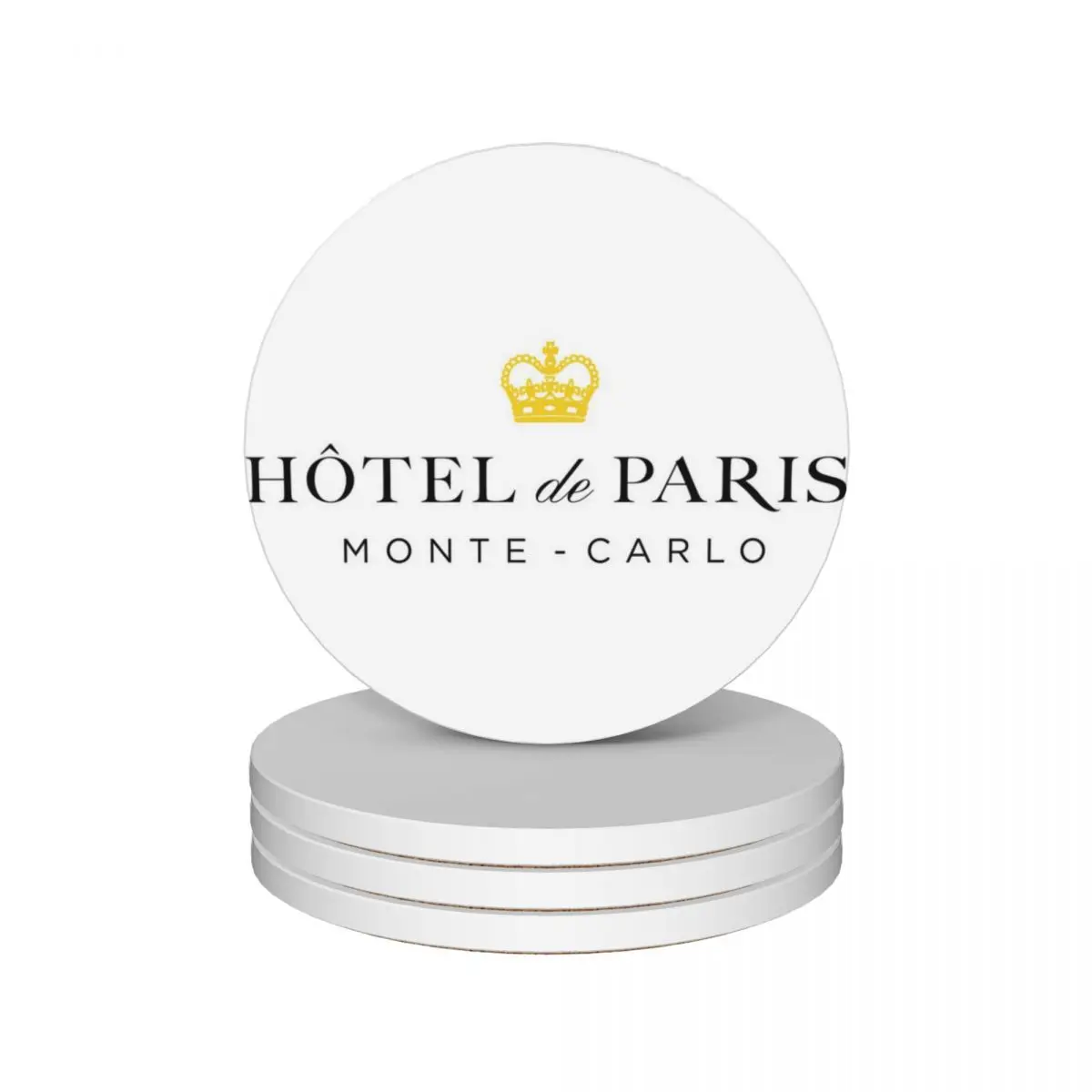 

HOTEL DE PARIS MONTE CARLO Ceramic Coasters (Set of 4) Creative customized personalize cup set Coasters