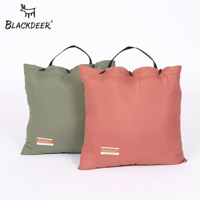 BLACKDEER التخييم القطن المغلف كيس النوم للسفر في الهواء الطلق المشي لمسافات طويلة لصق كيس النوم الموسم وسادة دافئة مقنعين