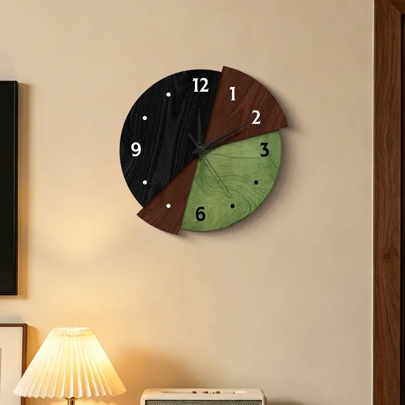 for Medieval Style Living Room Wall Clock 2026 New Luminous Wall Hanging High End Sofa Background Wall Silent Clock