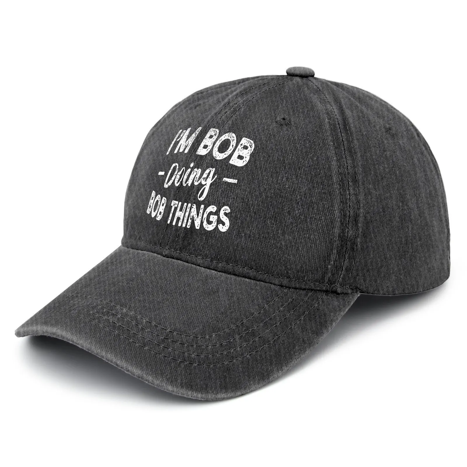 Vintage Washed Baseball Cap with the Text 