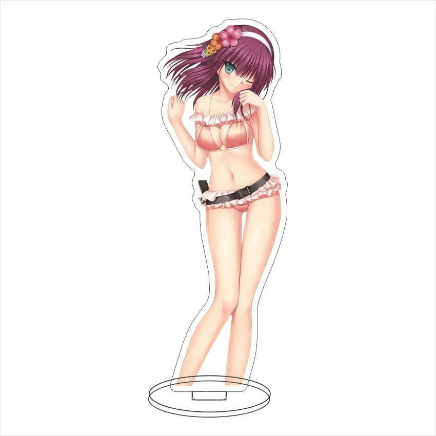 Anime Engel Beats! Otonashi Yuzuru Nakamura Yuri Staat Acryl Ornamenten Accessoires Sexy Figuur Model Geschenken Kinderen Speelgoed