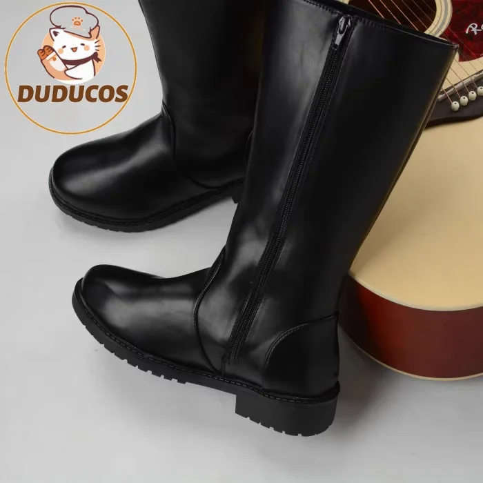 Iwamizawa Nene Lucifer تأثيري أحذية أنيمي Seishun Buta Yarou wa الأرنب فتاة Senpai no Yume wo Minai DUDU الرجال أحذية سوداء برقبة #2