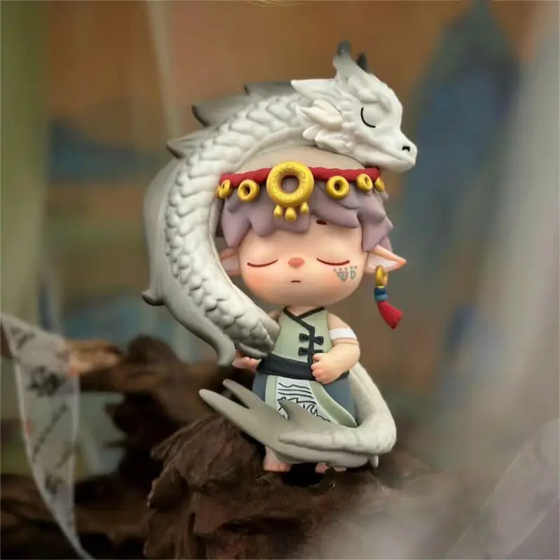 Genuine MIMI Character Peripherals Leisurely Immortal Series Blind Box National Style Model Toy Desktop Ornaments Birthday Gift