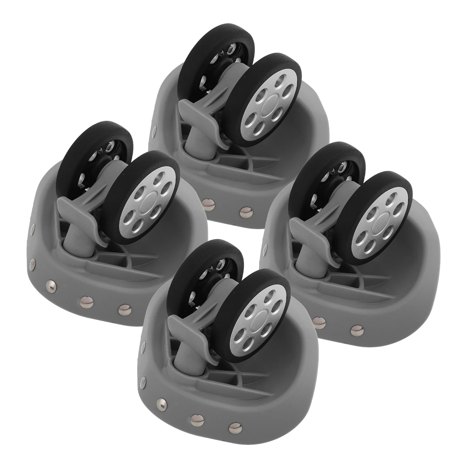 

2 Pairs Luggage Wheels Wheel Accessories for Bag Replacement Universal Suitcase Smooth Swivel Spare Part Durable Plastic Easy