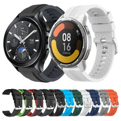 Watchband 22mm Soft Silicone Strap For Xiaomi Watch 2 Pro /S3 S2 46MM /Mi S1 Active /Color 2 Band Replacement Wristband Bracelet
