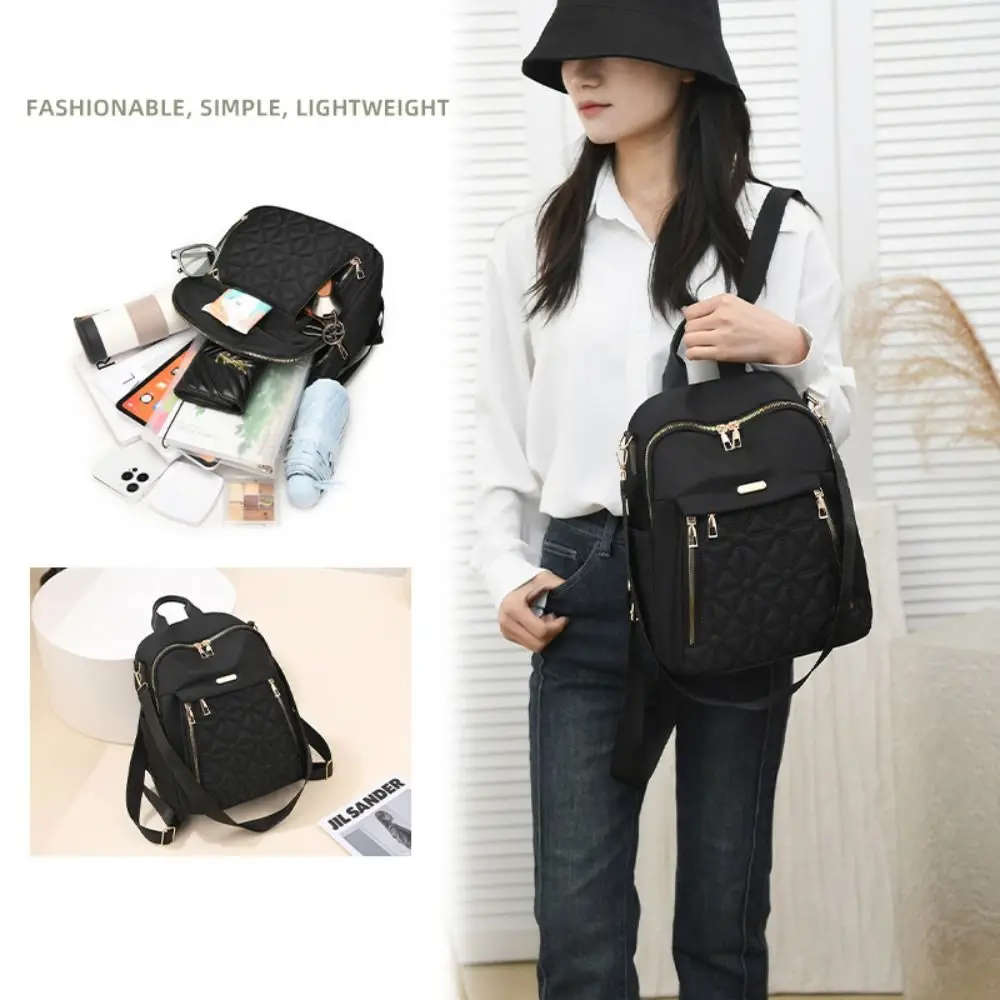 Multifunctional Backpack New Nylon Large Capacity Shoulder Bag Student Bag Women