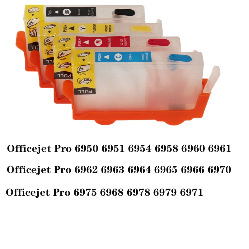 vilaxh For Hp 903xl ink cartridge refillable HP903 HP 903 hp 903 for HP Officejet Pro 6950 6960 6962 6963 6965 6966 no chip