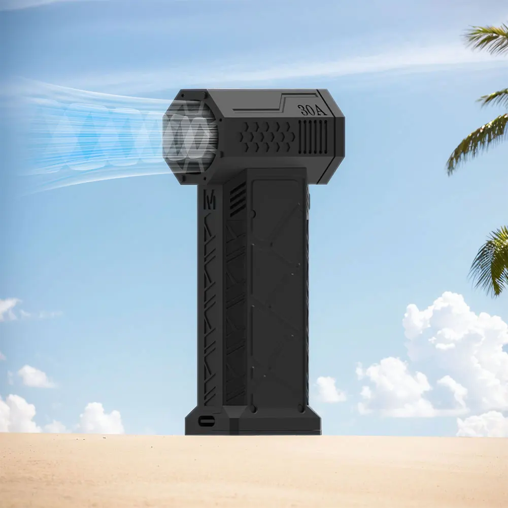 

130000 RPM Brushless Motor Turbo Violent Fan USB Rechargeable Powerful Blower Duct Fan for Car Cleaning Camping