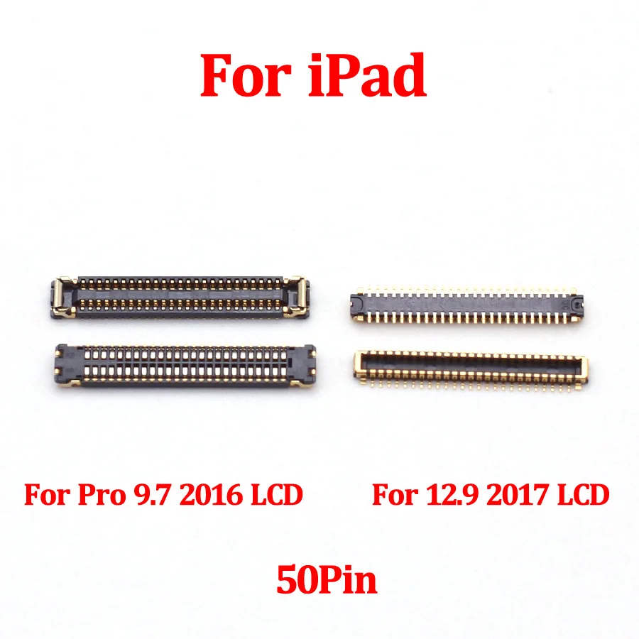 2Pcs LCD Display Digitizer Touch Screen FPC Connector For iPad Pro 9.7 11 12.9 inch iPad 2018 A1893 On Motherboard Board Flex