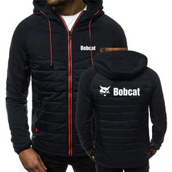 2022 Bobcat Heavy Equipment Men's New Cotton Jackets Warm Printing Sports Comfortable Zipper Hoodies Harajuku Casual Jackets Top