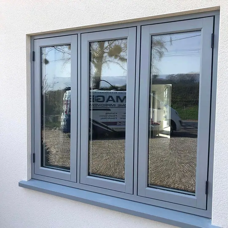 

Double Glazed Hurricane-Proof Aluminum Alloy Casement Window Soundproof House Aluminum Low-E Glass Casement Swing Windows