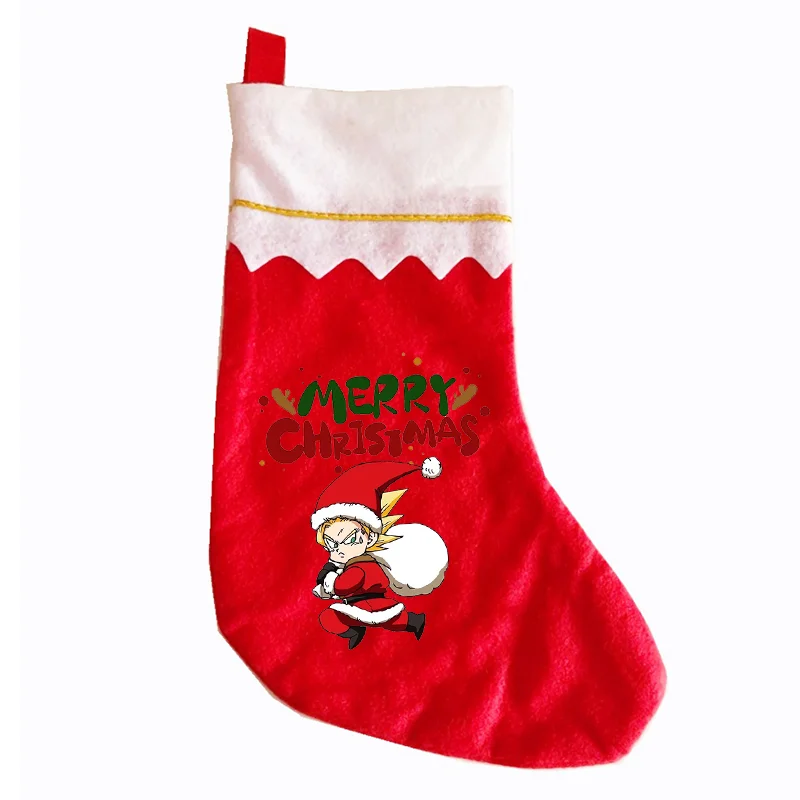 1 шт. Рождественские носки Drilang Ball Goku Xmas Sock для мальчиков и девочек с милым мультяшным принтом, весна-лето, тонкие стили, подарки на день рождения