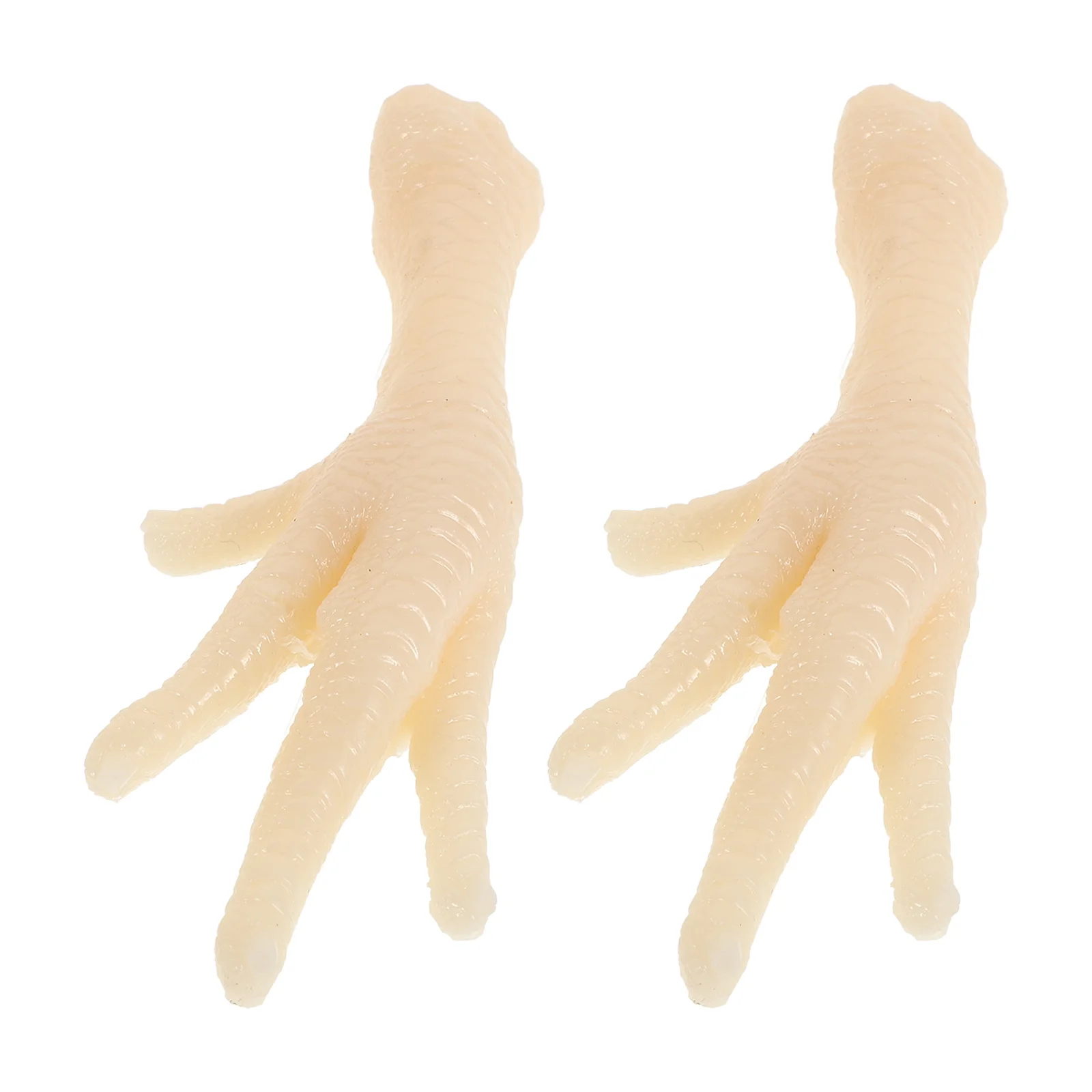 

2pcs Realistic Chicken Feet Simulation Food Model Artificial Chicken Feet Fake Food Props for Photography and Play Simulated Chi