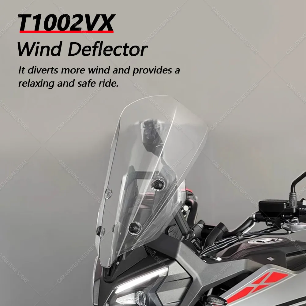 

For T1002VX T 1002 VX 2025 Great Quality PMMA Wind Deflector Motorcycle Windshields Covers Screen Motorbikes Deflector