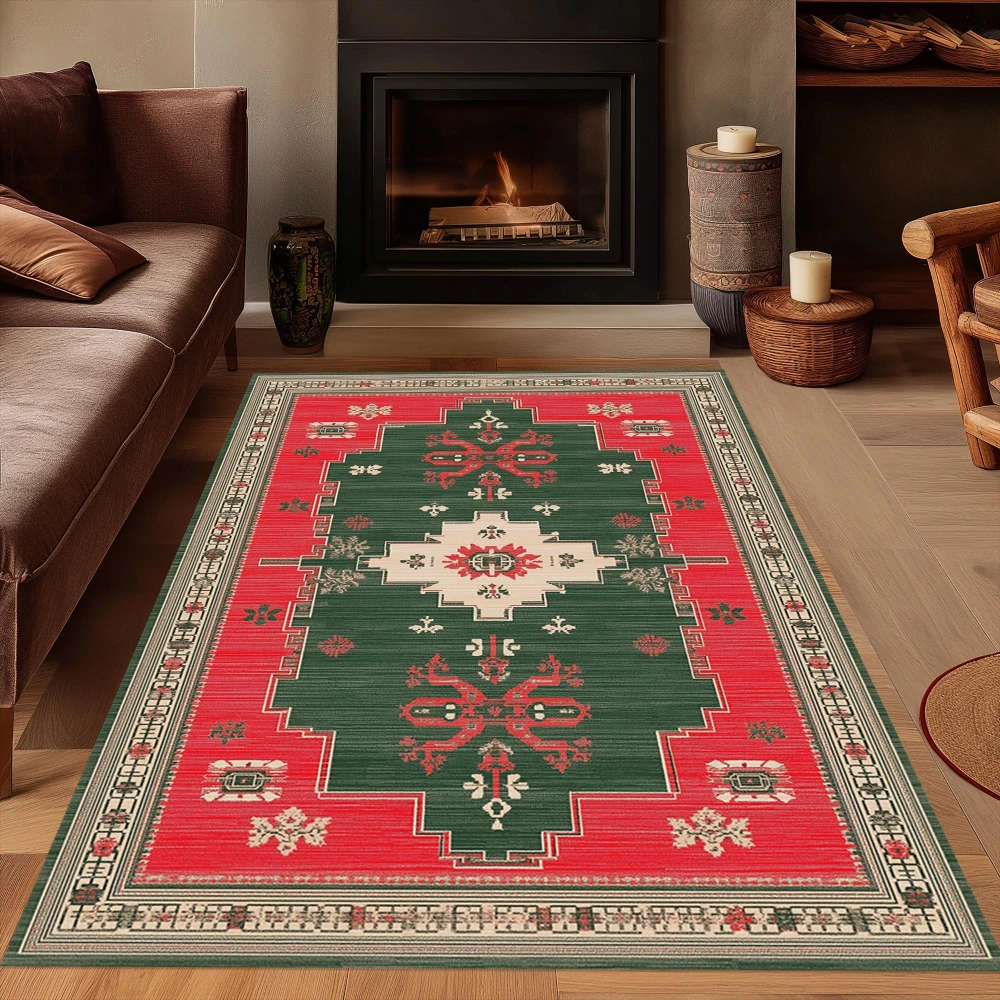 Holly Leaf Totem Carpet Bedroom Soft Large Area Rug Living Room Elegant Blanket Dining Room House Home Entrance Decor Mats