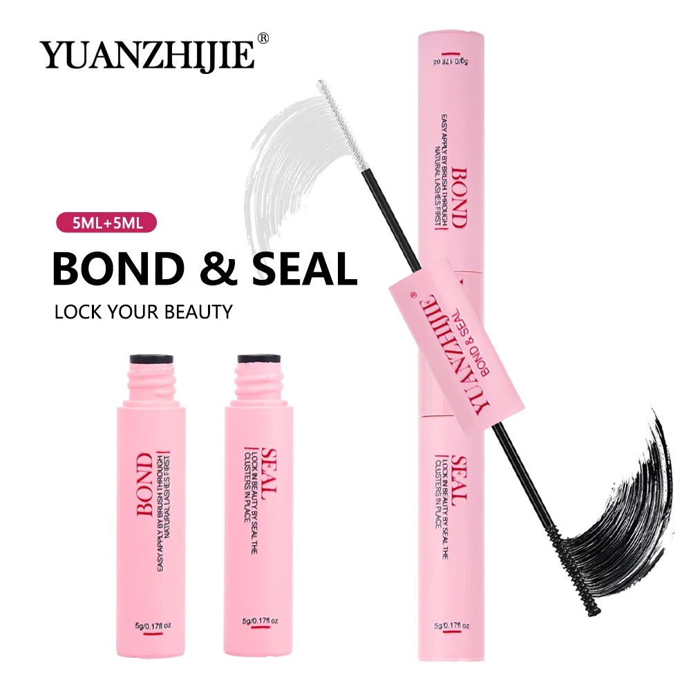 

YUANZHIJIE Eyelash Extension Makeup Tool 2in1 Bond and Seal Lash Glue for Eyelash Extensions Professional Makeup