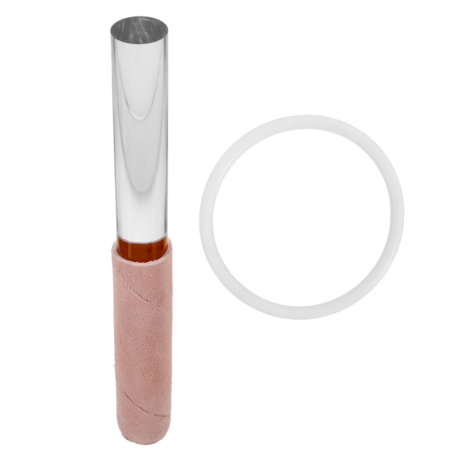 

1 set Music Mallet With O-Shaped Rubber Ring For Tibetan Singing Bowl Crystal Bowl Striker Sound Healing Instrument Accessory