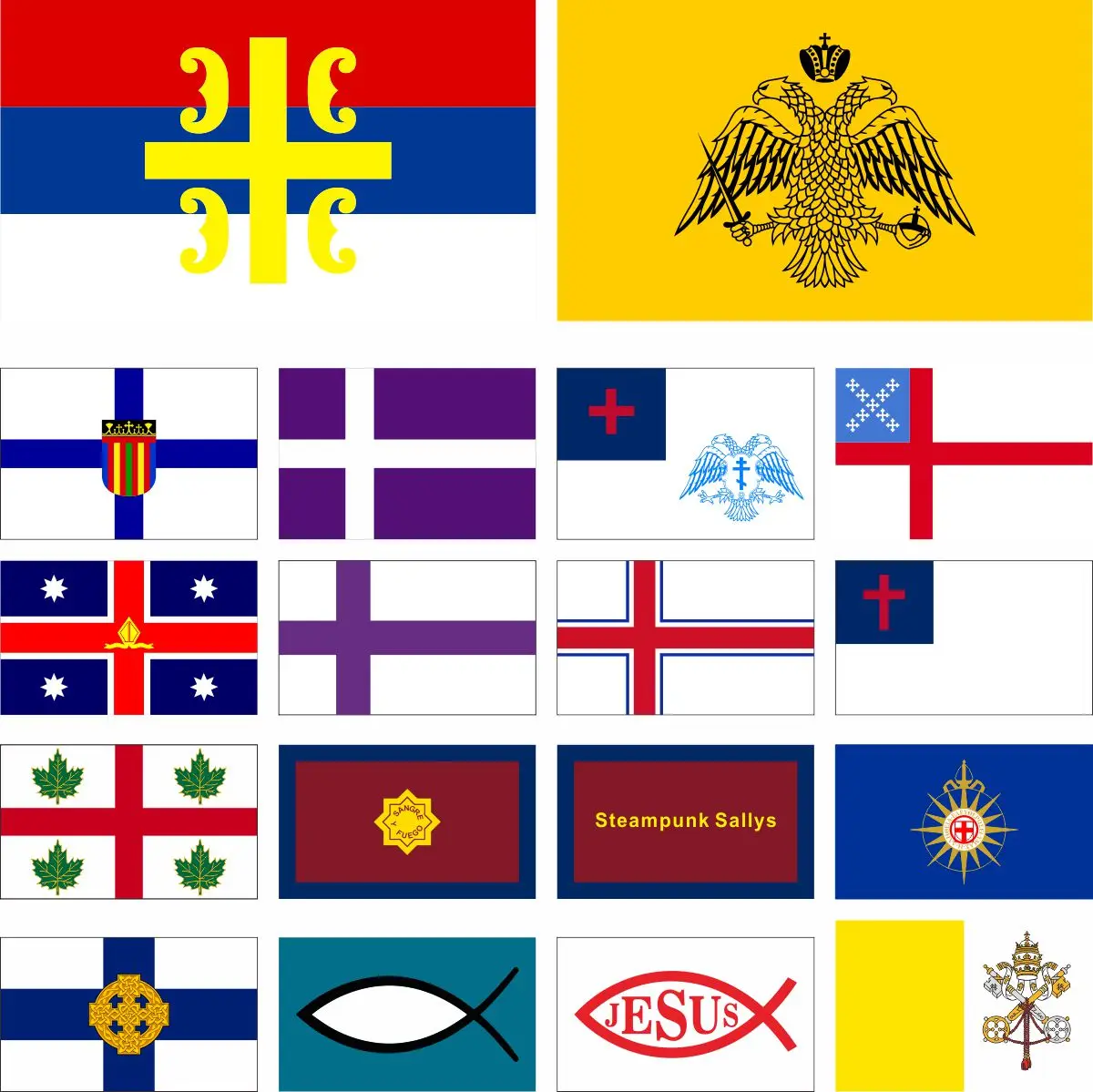 

Vatican City Fahne Egypt Australia Georgian Canada USA Greek Serbian Orthodox Church Flagge - 90 x 150 cm 3x5ft Wales Banner