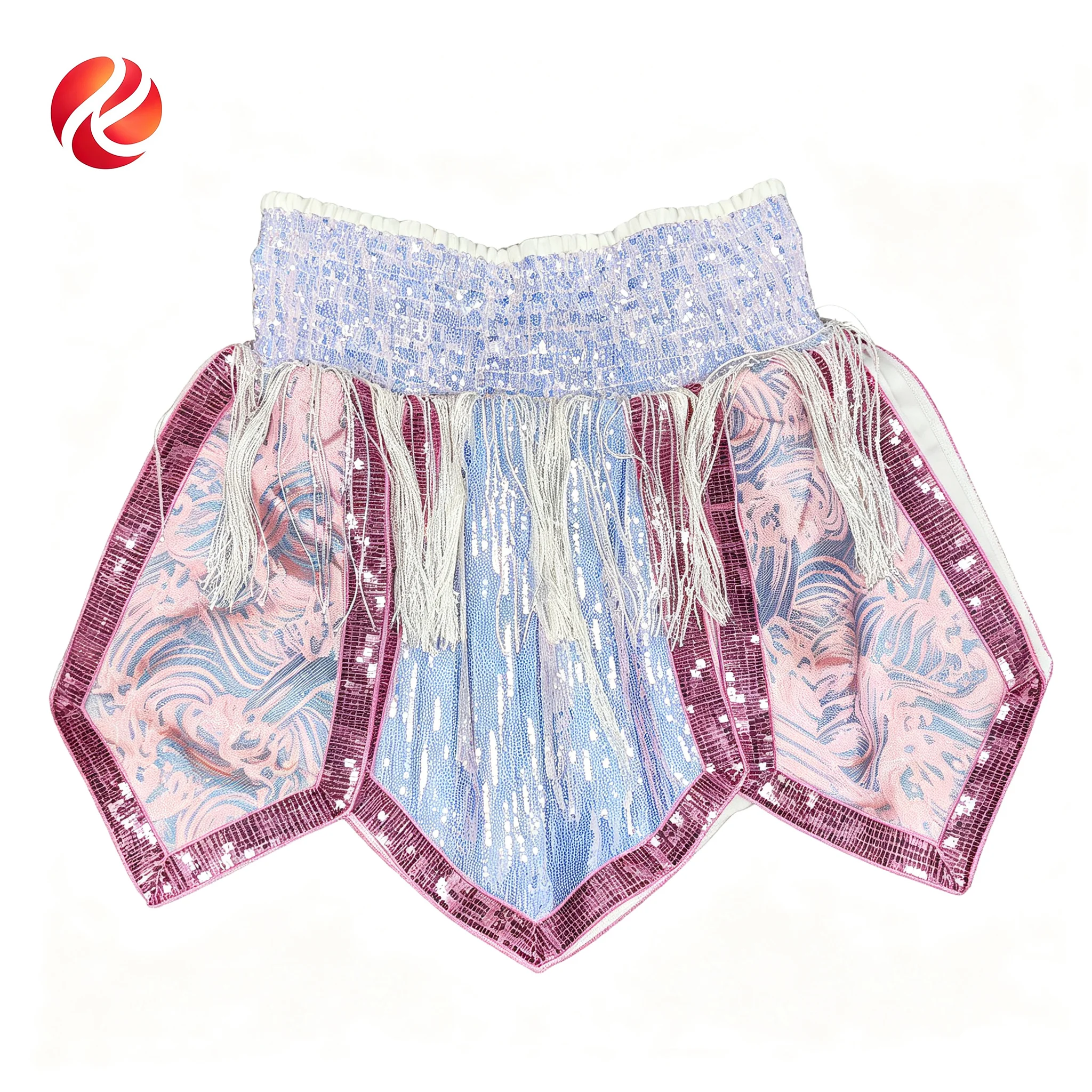 Boxing Thai Shorts Pink Shiny Personality New Fight Kick Boxing Shorts Brazilian Jockey Training Ring Integrated Fighting MMA