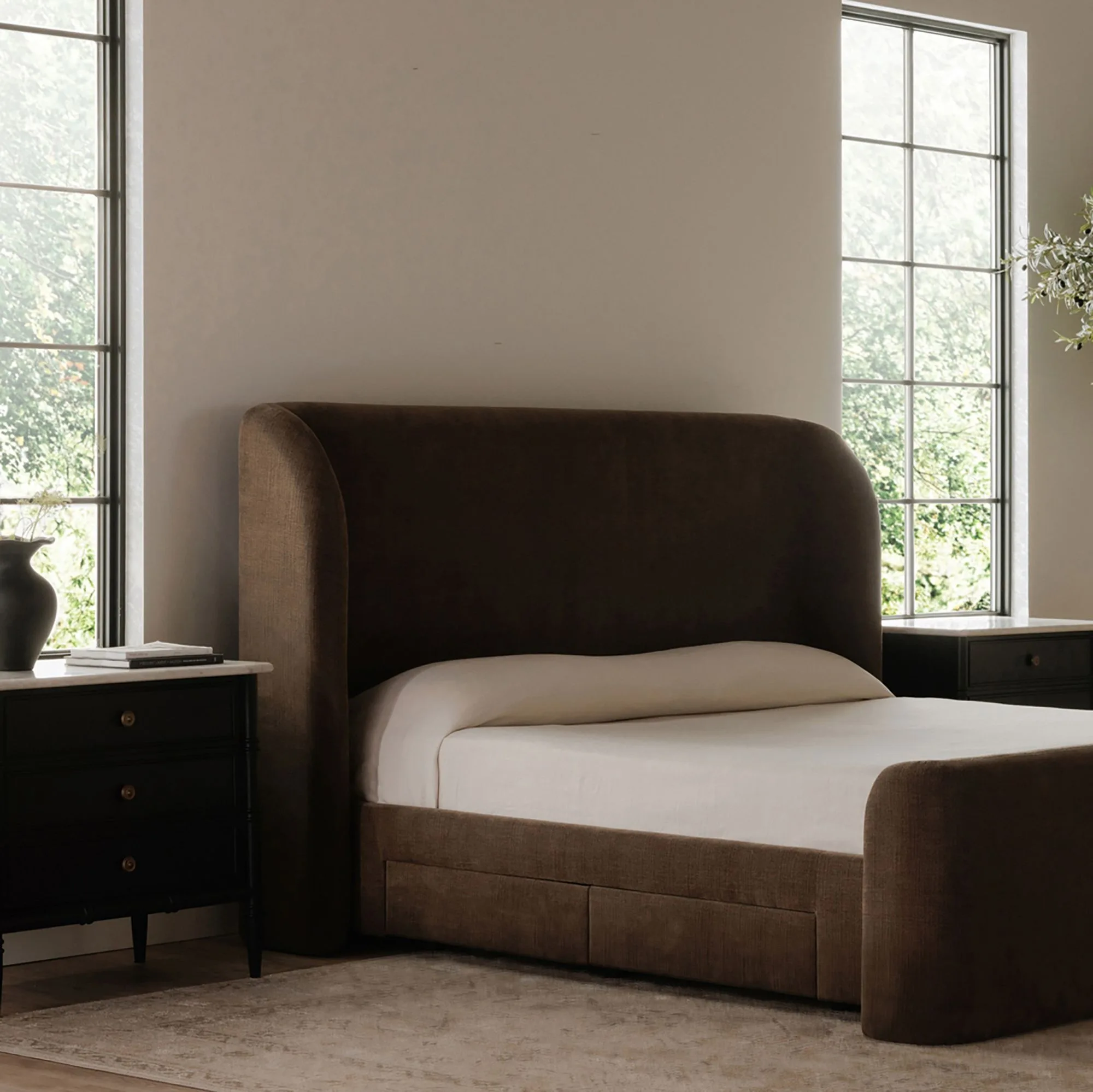 

Space Saving Leather Beds Modern Furniture Luxury Bed Room Set king Size Bed