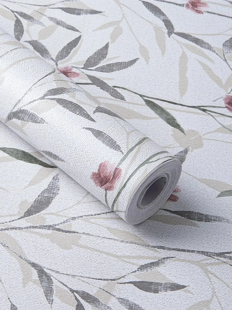 Vinyl Flower Peel Self-adhesive Contact Paper Detachable Waterproof Wallpaper for Furniture Renovation