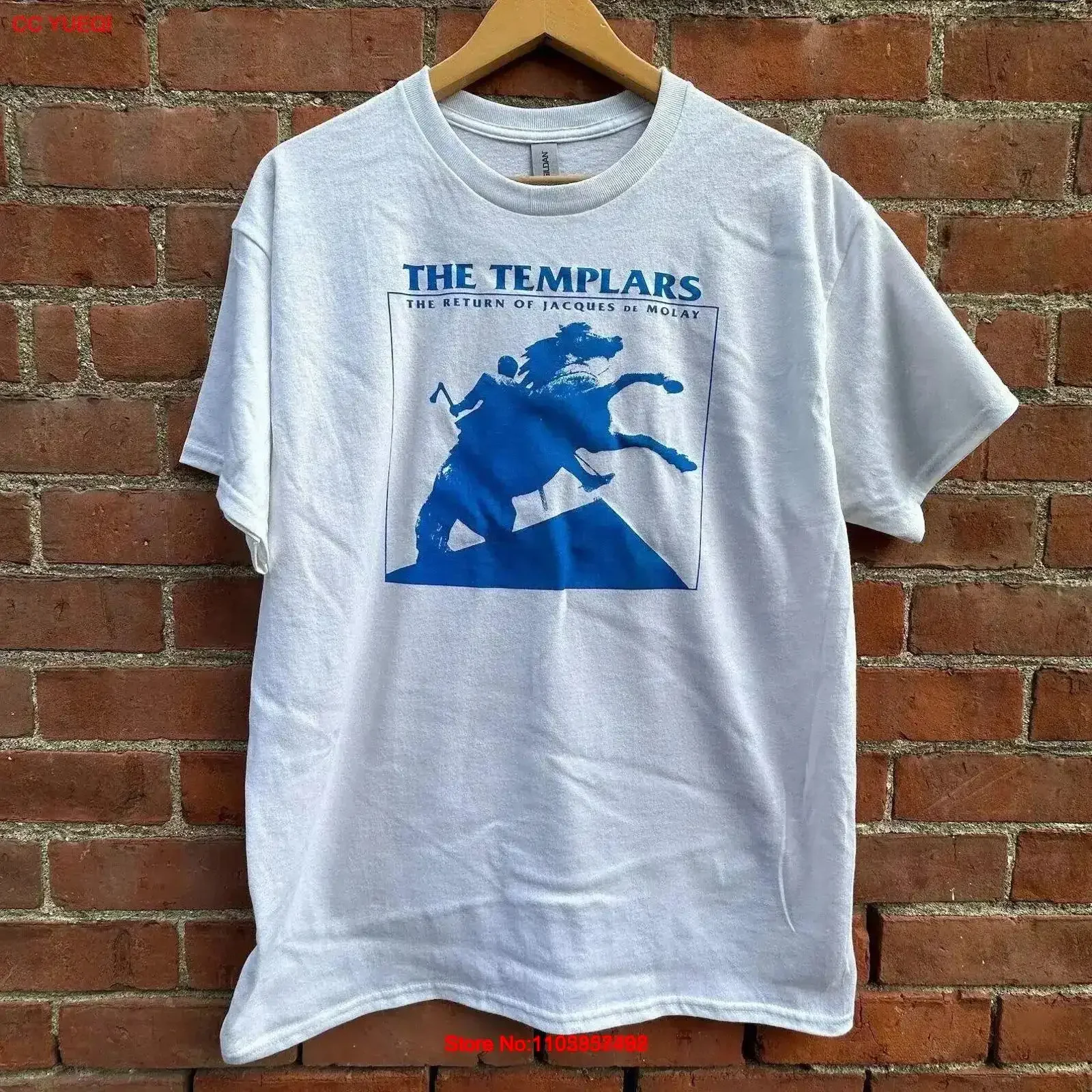 Templars T Shirt S 2X Screen  vintage Washed Unisex designer clothes Slightly Stretched graphic Breathable Versatile Stylish