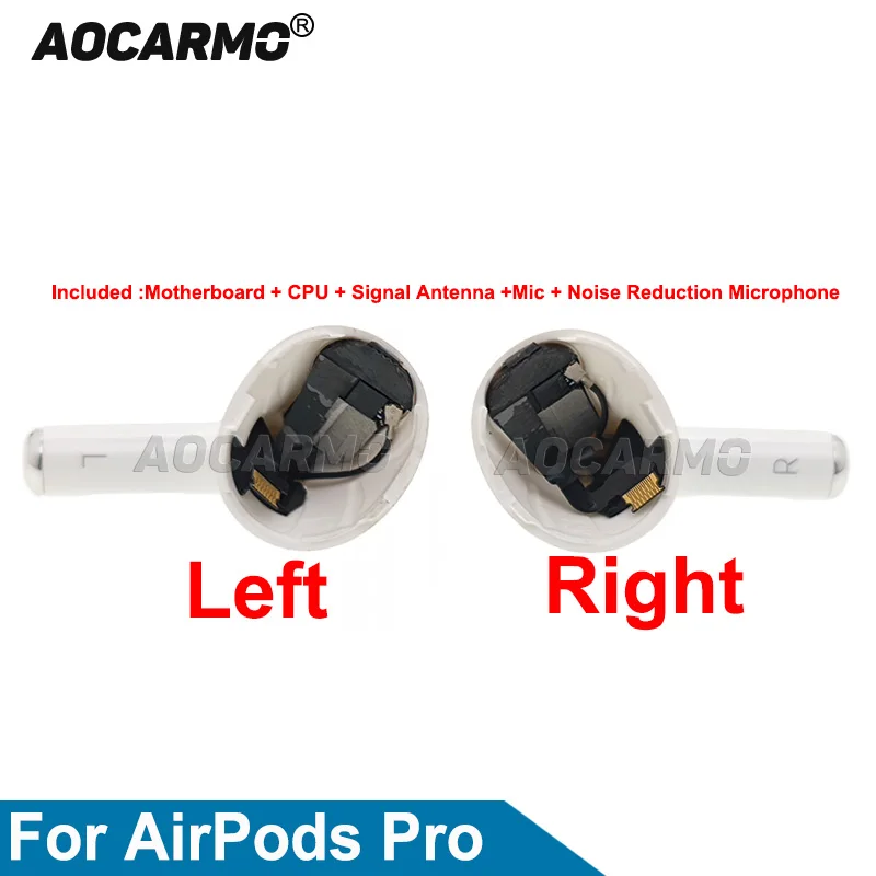 Aocarmo Earphone Bottom Lower Half Accessory Part Mainboard+CPU+Signal Antenna +Noise Reduction Microphone Flex For AirPods Pro