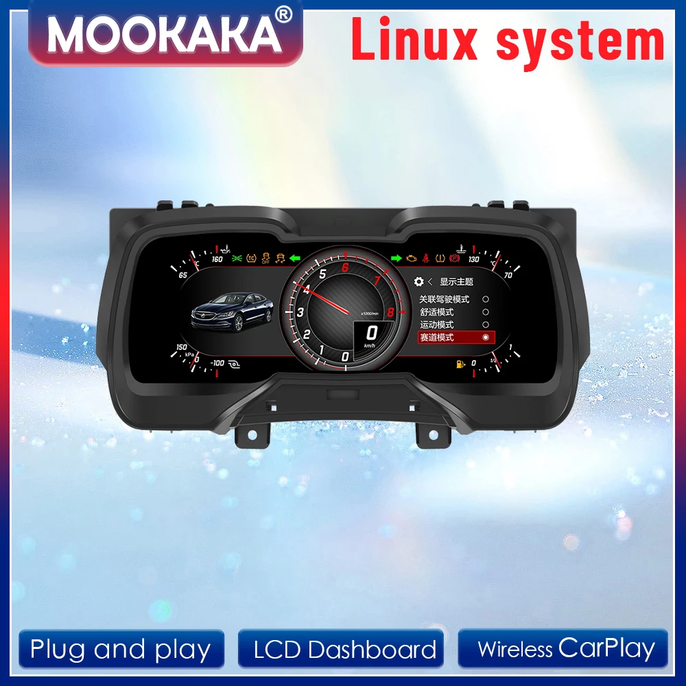 

Digital Dashboard Cluster For Chevrolet Camaro 2011-2015 Instrument Speedometer Odomete Meter Screen Car Radio Carplay Navigatio