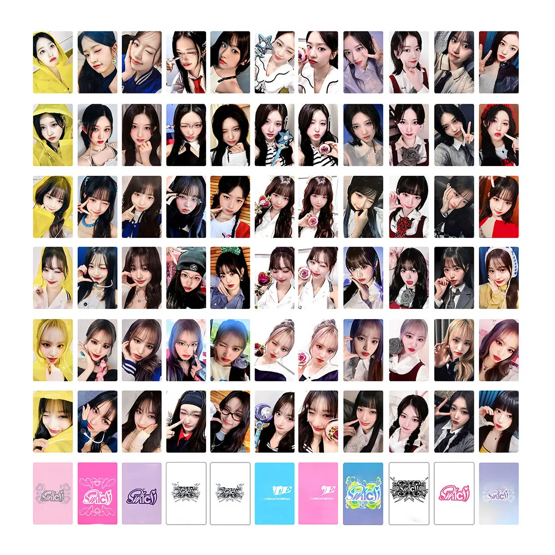 Kpop Album SWITCH Special Card 6pcs/Set Korean Style LOMO Card Double Side Printiing Coated Card WonYoung Leeseo Fans Collection