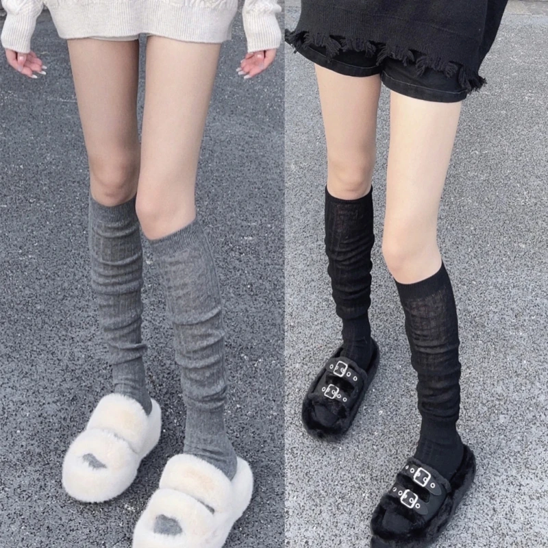 Women Girls Pile Up Socks Knee Length Socks Great Gift for Fashion Enthusiasts