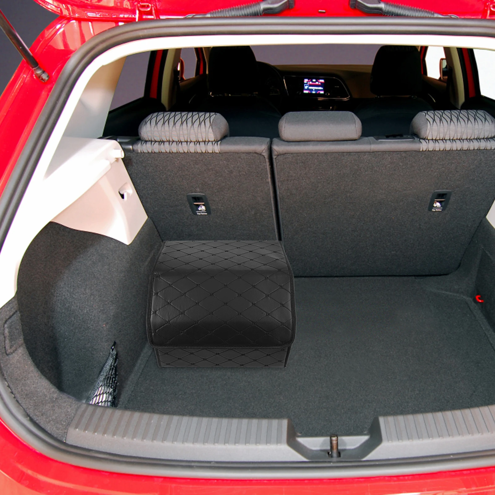 

Car Storage Box Foldable Trunk Organizer Bin Multi Functional Auto Travel Accessories Car Trunk Organizer