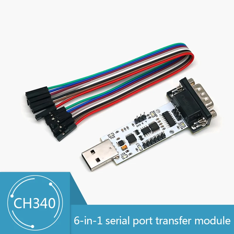 Modul Konversi Otomatis Port Seri 6 In 1 USB Ke UART USB Ke TTLRS232RS485 CH340