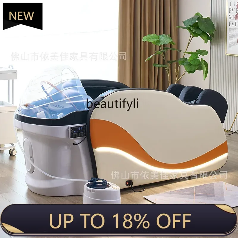 

Z189 High-end electric intelligent massage shampoo bed Automatic hairdressing hair treatment bed Barber shop